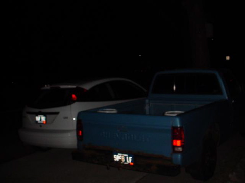 Jason's car, and truck.