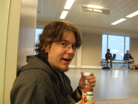 Joel at the airport