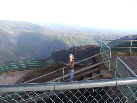 Leslie, stairs, and Waimea