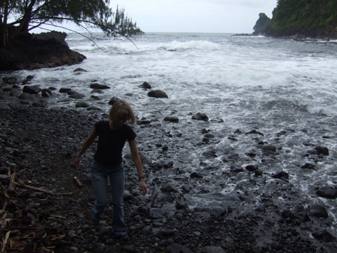 Running from the water