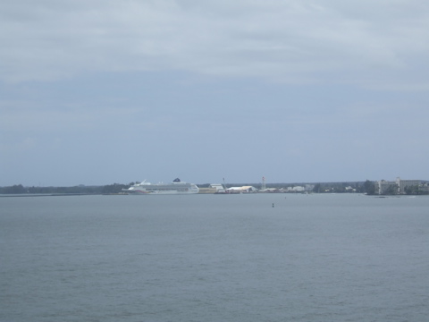 The ship, off in the distance
