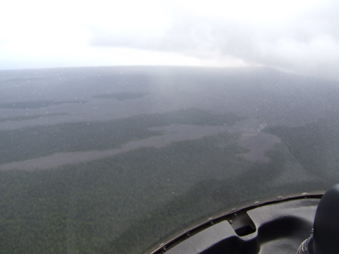 First glimpse of lava