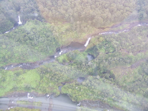 Waterfalls from the air