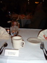 Our table at the reception