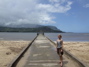 Leslie on the pier