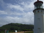 Lighthouse and hills