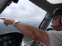 Pilot points something out