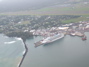 The ship, from the air, 2
