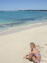 Leslie on the beach, 2