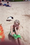 Les on the beach